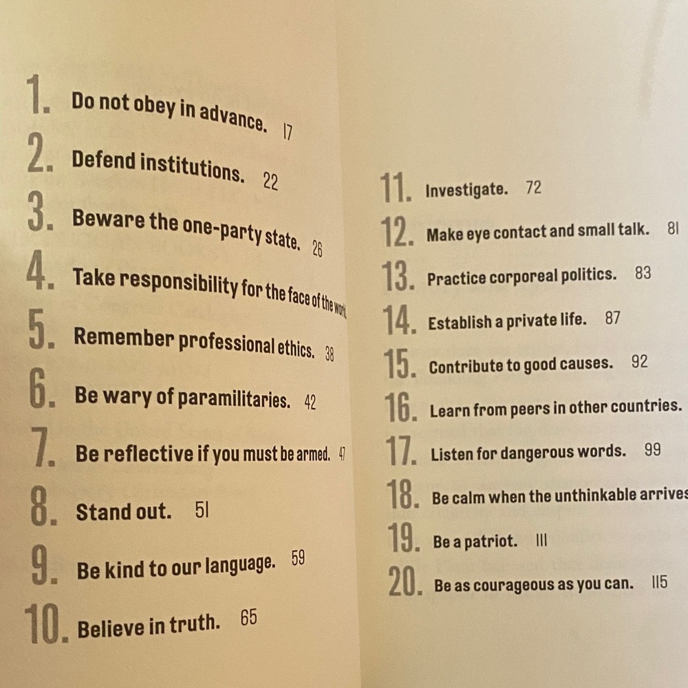 On Tyranny: 20 Lessons from the 20th Century #1 NEW YORK TIMES BESTSELLER - Picture 5 of 5